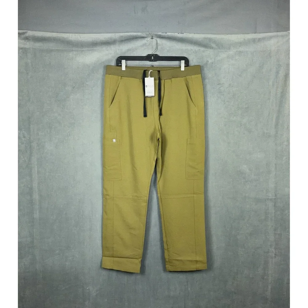 Figs Scrub Slim Pants Axim Mens Size XL Short Martini Olive Green NWT